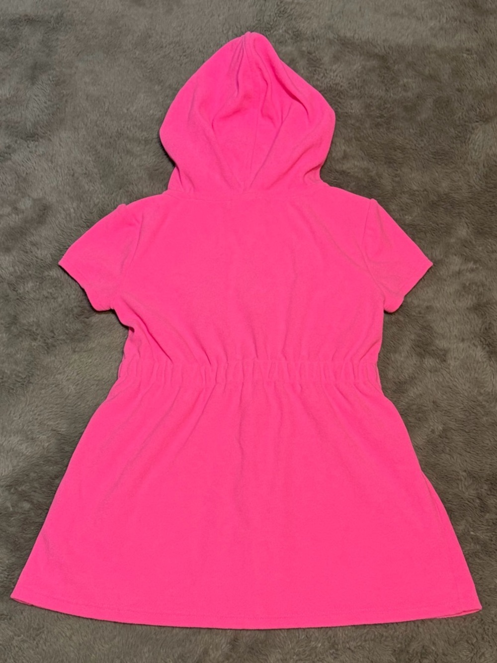 Lilly Pulitzer - Girls’ Pink Zip-Up Terry Cloth Cover Up, Size - S (4-5) - Picture 5 of 6
